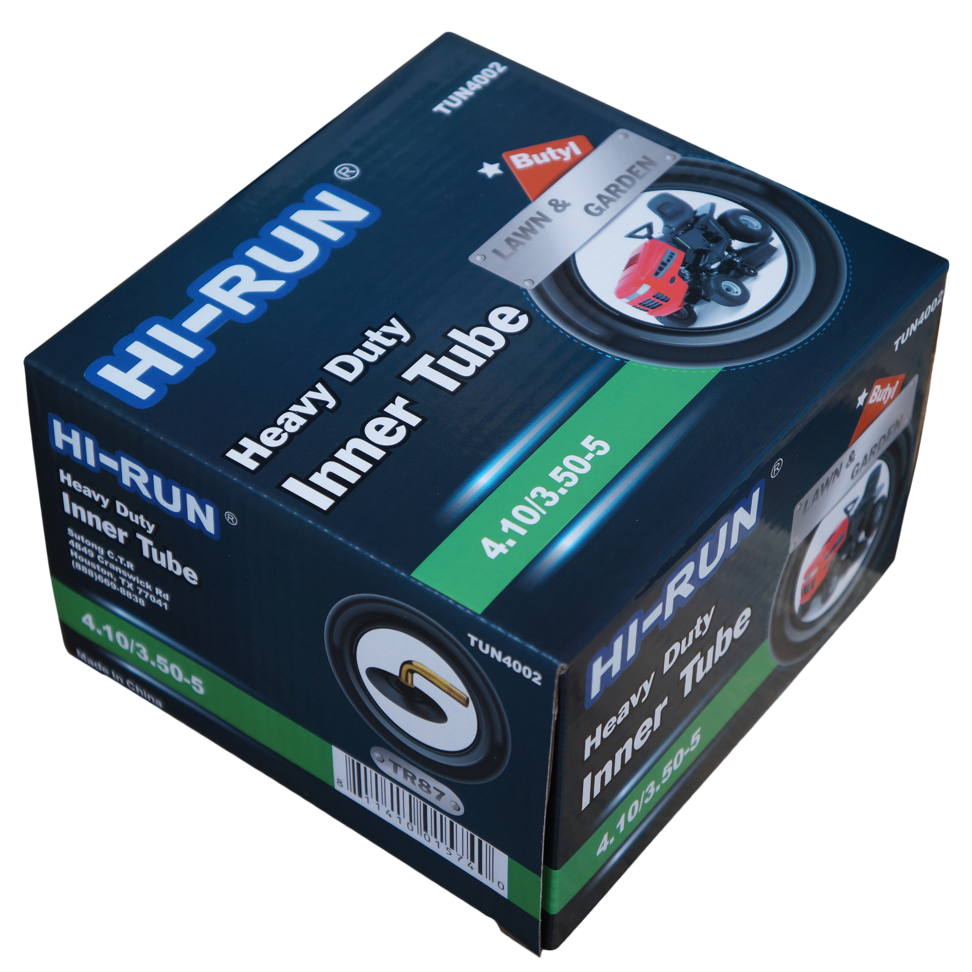 HI-RUN, Tube 4.10/3.50-5 (TR87) Lawn Garden, Fits Rim Size 5 in, Included (qty.) 1 Model# TUN4002